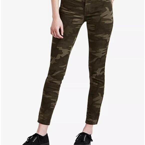 New LEVI'S Women's 711 Skinny Ankle, pants Jeans camo size 00, waist 24 - Picture 9 of 12